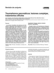 Traumatismos pancreÃ¡ticos: lesiones complejas, tratamientos difÃ­ciles