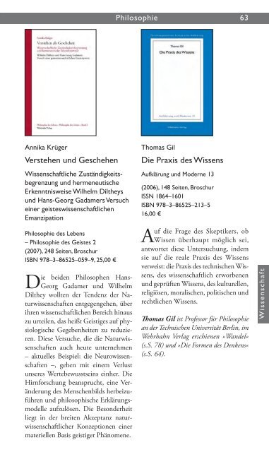 Wehrhahn Verlag Gesamtprogramm 2008