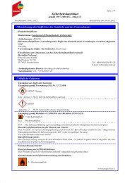 Sicherheitsdatenblatt - Peter Kwasny GmbH