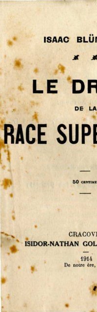 Le droit de la race superieure