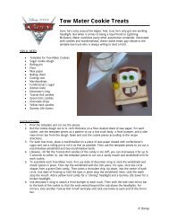 Tow Mater Cookie Treats - mommy+lok=mommylok, that's me!