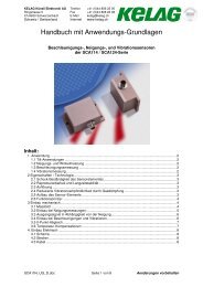 SCA1X4 - Kelag Kuenzli Elektronik AG