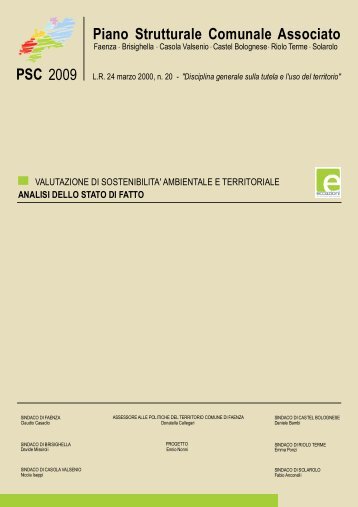Piano Strutturale Comunale Associato - Comune di Faenza