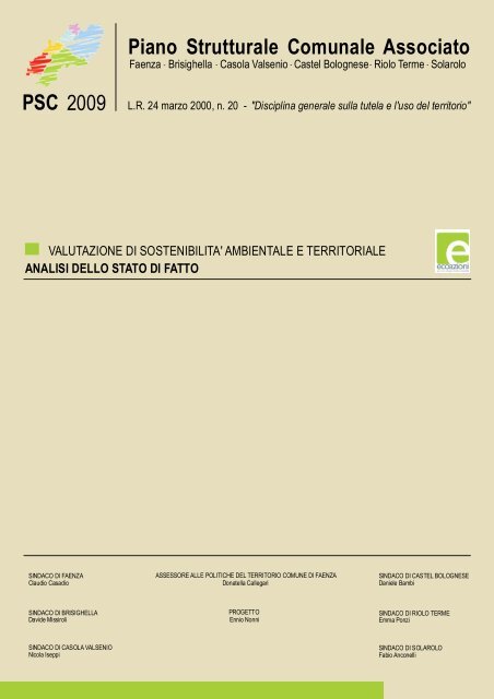 Piano Strutturale Comunale Associato - Comune di Faenza