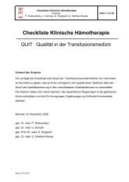 Checkliste Klinische HÃ¤motherapie - Berufsverband Deutscher ...