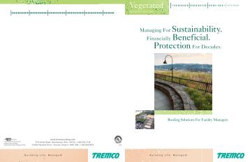 Managing For Sustainability. - Tremco Roofing