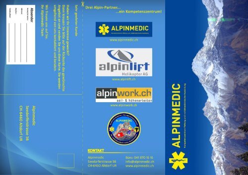 Flyer Alpinmedic allgemein