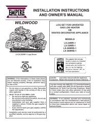 Wildwood Log Set - LX-(24,30)WR(S) - White Mountain Hearth