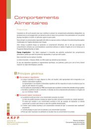 Recommandation Comportements alimentaires - ARPP