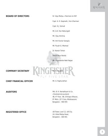 Annual Report 2007-08 - Kingfisher Airlines
