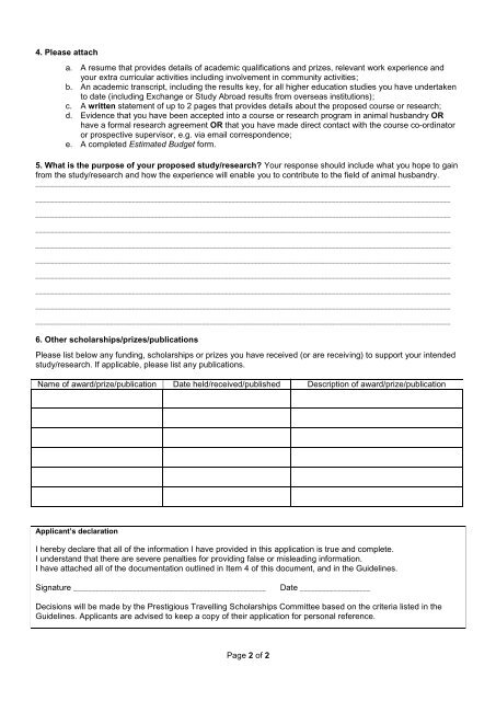 Application Form - Student Services - University of Melbourne