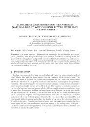 mass, heat and momentum transfer in natural draft wet cooling tower ...
