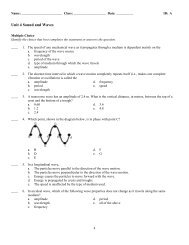 ExamView - waves and sound - practice test.tst