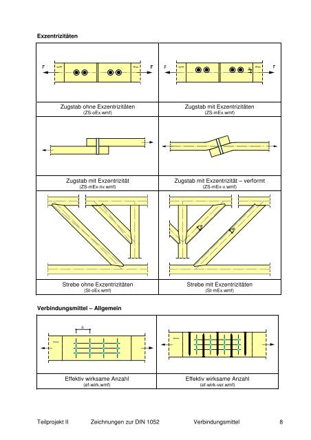 Zeichnungen zur DIN 1052 - Holzbau Kompetenzzentren