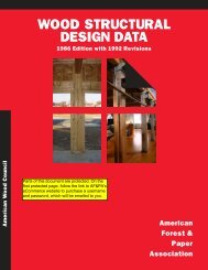 Wood Structural Design Data - American Wood Council
