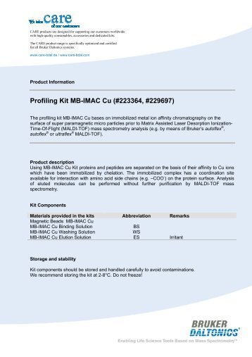 Profiling Kit MB-IMAC Cu (#223364, #229697)