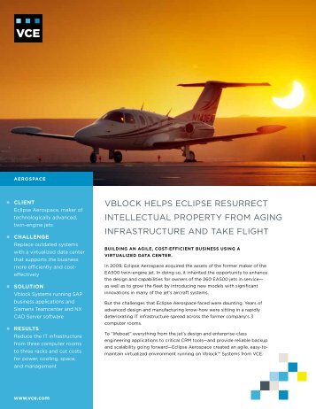 Eclipse Aerospace Case Study - VCE