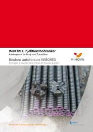 WIBOREX Injektionsbohranker Boulons autoforeurs WIBOREX