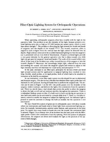 Fiber-Optic Lighting System for Orthopaedic Operations