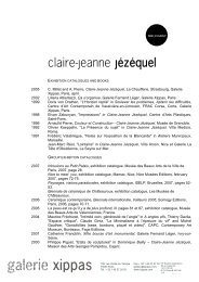 claire-jeanne jÃ©zÃ©quel - Galerie Xippas