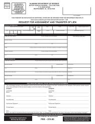 request for assignment and transfer of lien fee - RenewYourTag.Com