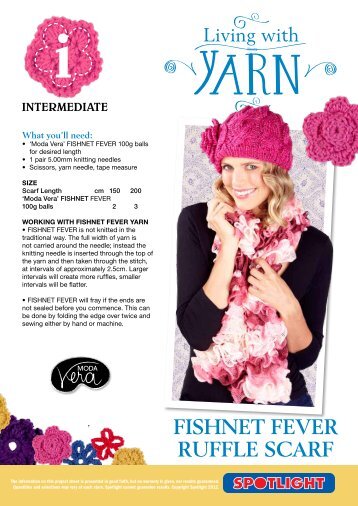 FISHNET FEVER RUFFLE SCARF - Spotlight Promotions