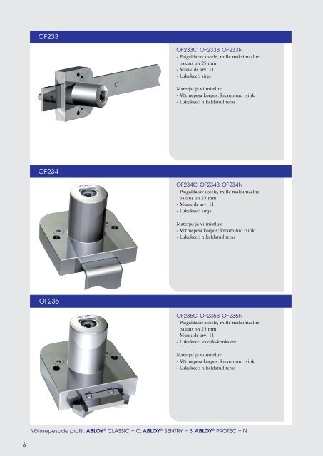 ABLOY® Vega mööblilukud (1,49 MB)