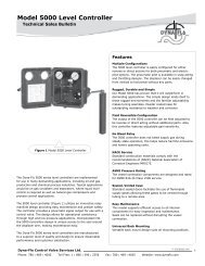 Model 5000 Level Controller - dyna-flo control valves