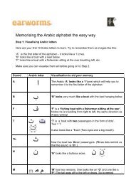 Learn to read Arabic the easy way - Earworms