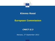 Kimmo Rossi European Commission - CESAR project