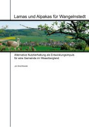 Lamas und Alpakas für Wangelnstedt - Institut für Umweltplanung ...