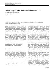 A high-frequency CMOS multi-modulus divider for PLL frequency ...