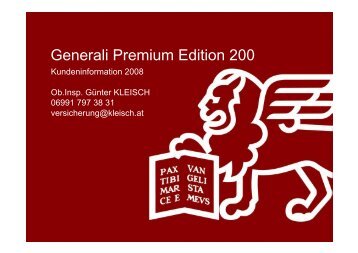 Generali Premium Edition 200 - Kleisch.at