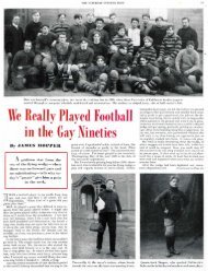 We Really Played Football in the Gay Nineties - The Saturday ...