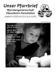 Gottesdienste - oberalteich-parkstetten.de