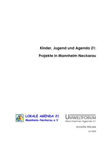 Kinder, Jugend und Agenda 21 - Umweltforum Mannheim