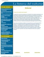 Revista en PDF - La linterna del traductor - RedIRIS