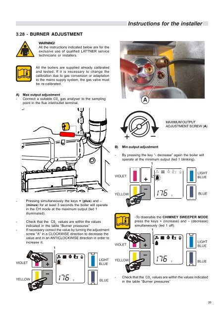 Installation Manual - Unical Lattner Condensing Hot Water Boilers