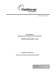 Driver Manual FS-8700-73 BACnet MSTP - Serial - Chipkin ...