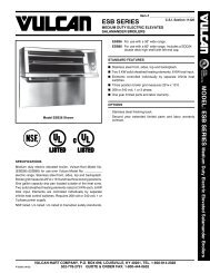 ESB Series Medium Duty Electric Elevated Salamander Broilers