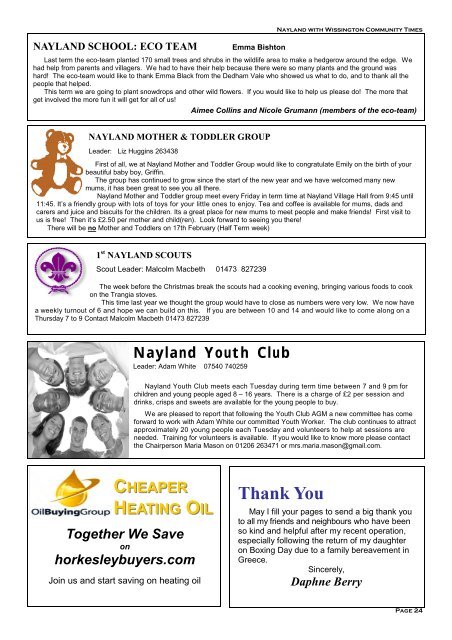 Annual General Meeting - the Nayland and Wiston Community ...