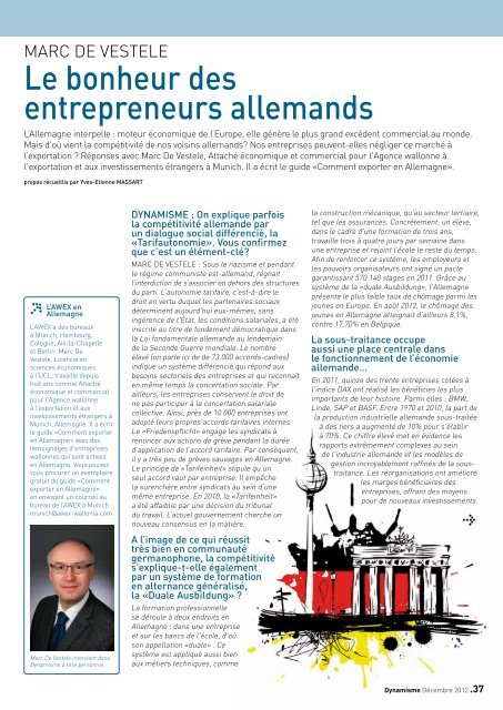 Dynamisme 240 - Union Wallonne des Entreprises