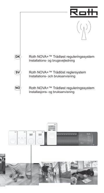 NOVA+â¢ trÃ¥dlÃ¸st reguleringssystem, installationsvejledning - Roth