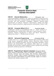 Computer Science - The University of Jordan