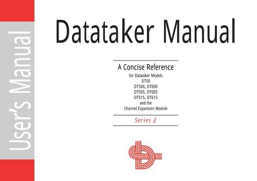 UM-0046-A0 - DT500 Concise Users Manual - dataTaker