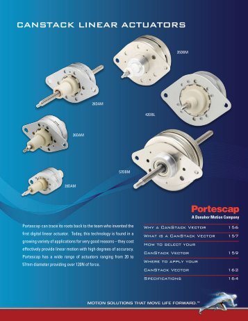 CanStaCk Linear aCtuatorS