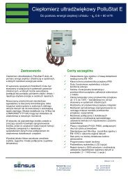 Ciepłomierze PolluStat E - Panta Sp. z oo