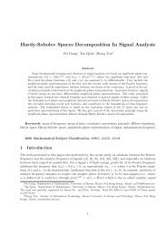 Hardy-Sobolev Spaces Decomposition In Signal Analysis