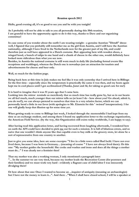 1 Reunion Speech 12 Hello Good Evening All It S So Bhs62 Net