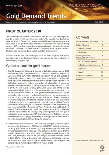 Gold Demand Trends - World Gold Council